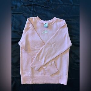 Nike Girl’s Light Pink Crew Neck Sweater